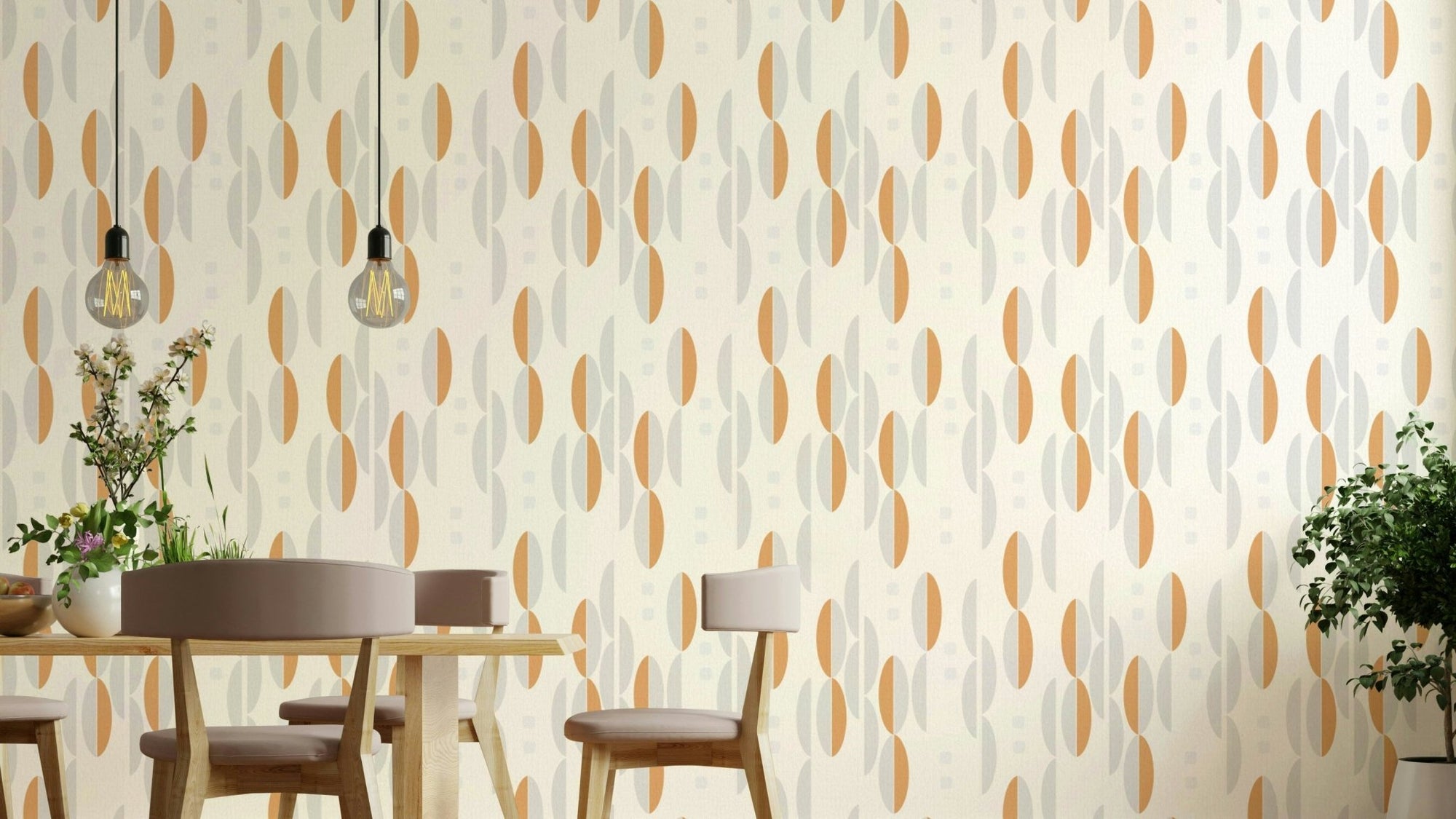 Moon surface pattern on Lunar Echoes wall mural

