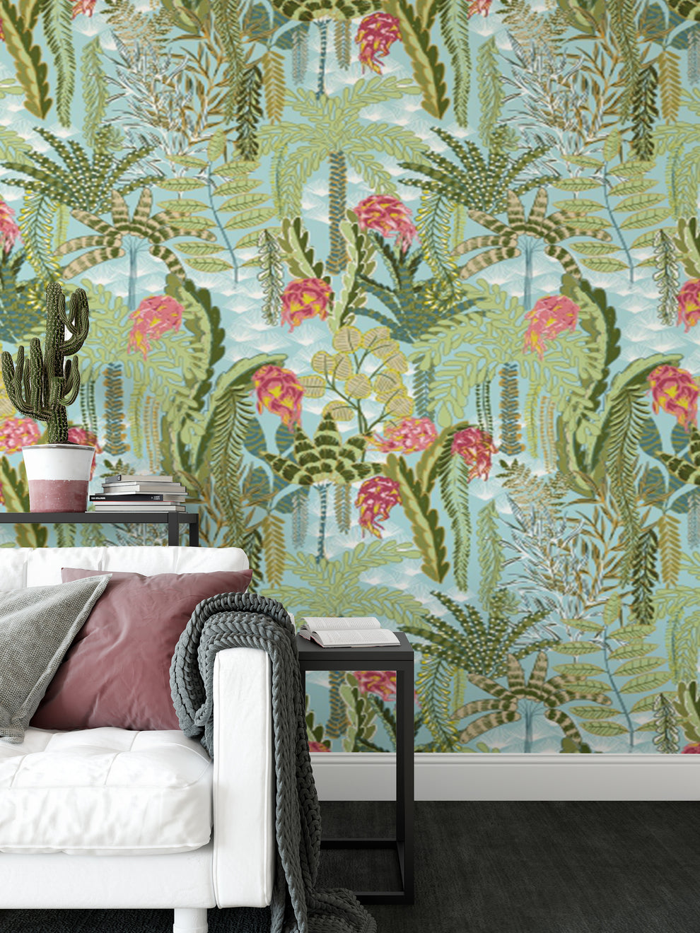 Lush Botanical Wallpaper - Brighten Rooms Instantly