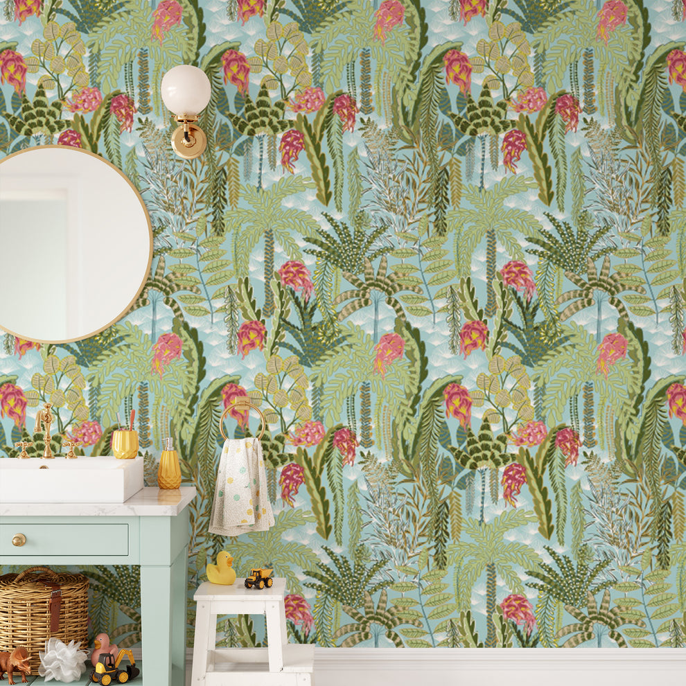 Lush Botanical Wallpaper - Brighten Rooms Instantly