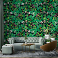 Green Garden lush wallpaper for walls

