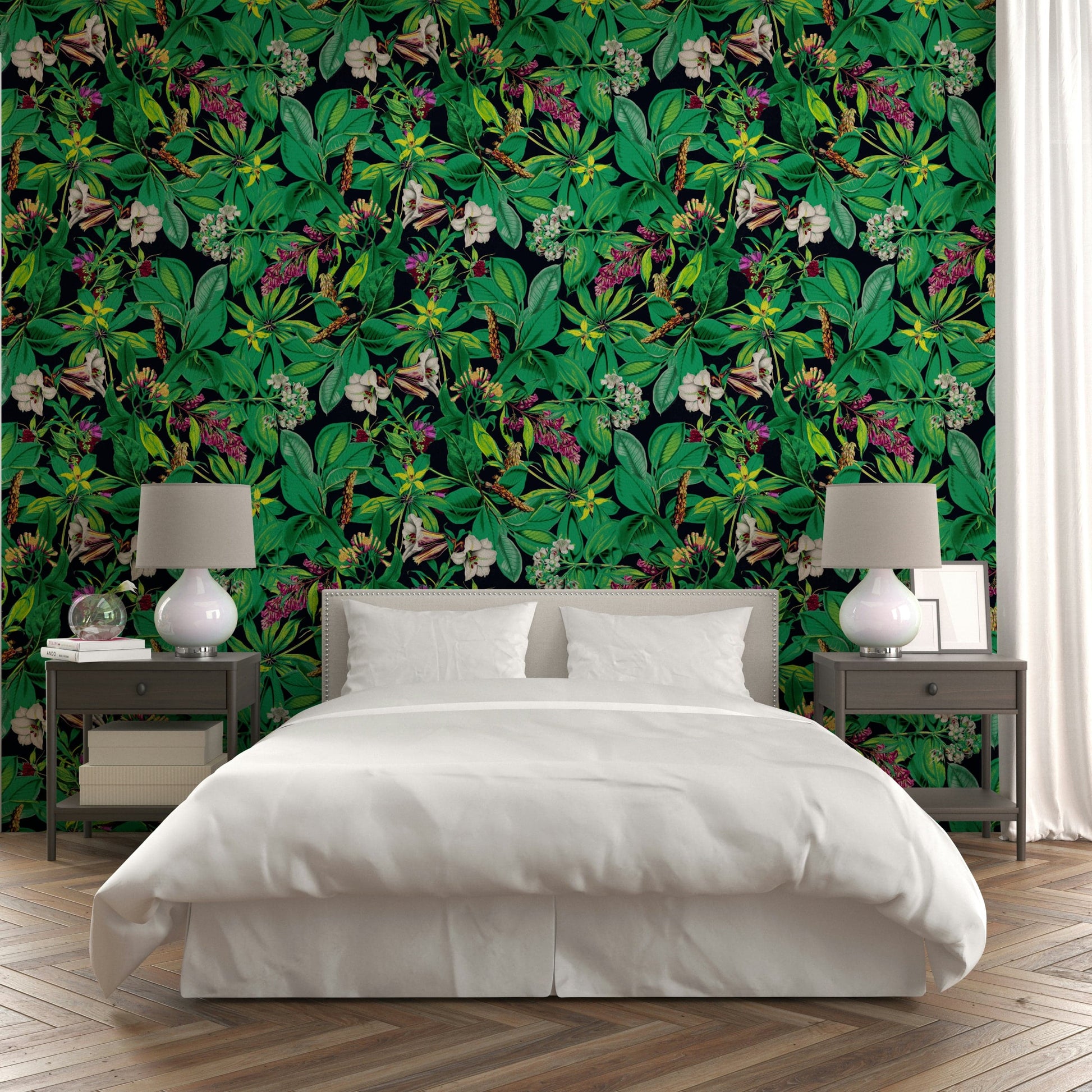 Green Garden serene mural wallpaper

