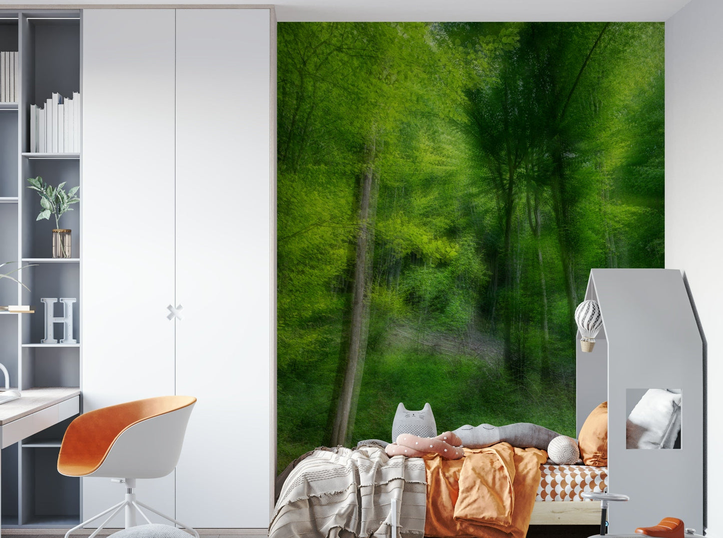 Ethereal forest mural wallpaper
