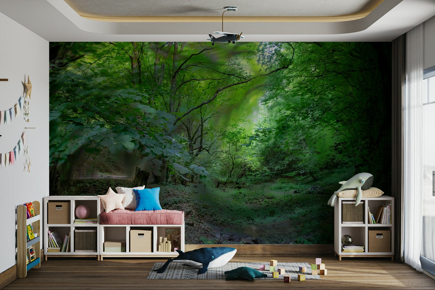 Tranquil forest wallpaper for walls

