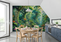 Lush Rainforest Retreat Wall Mural