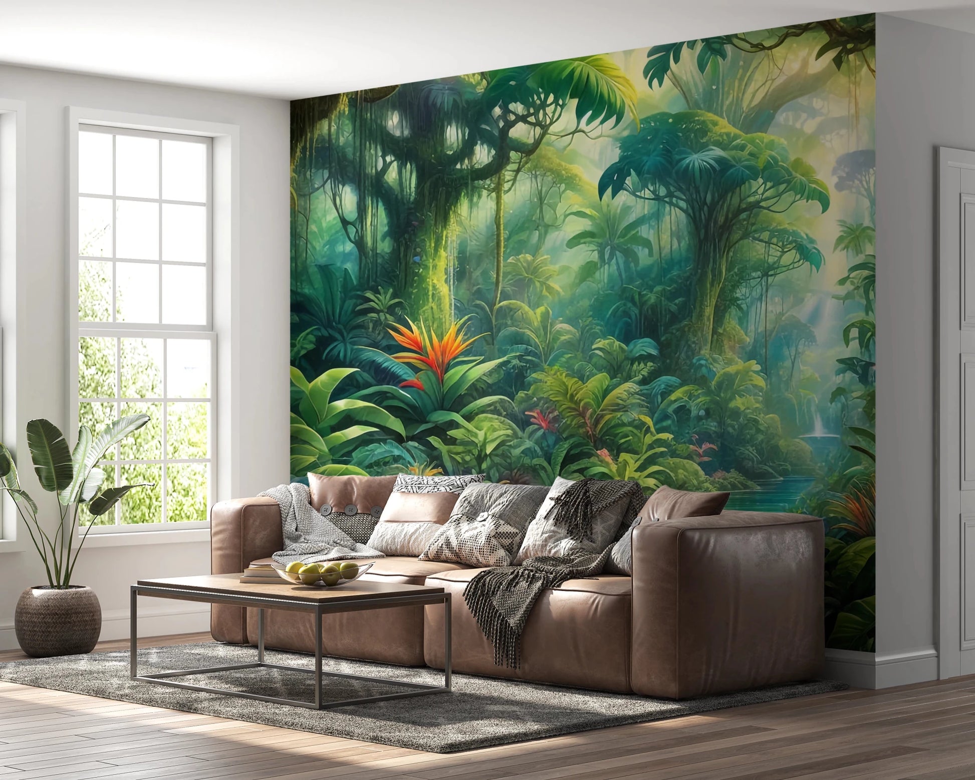 Lush Rainforest Retreat Wall Mural