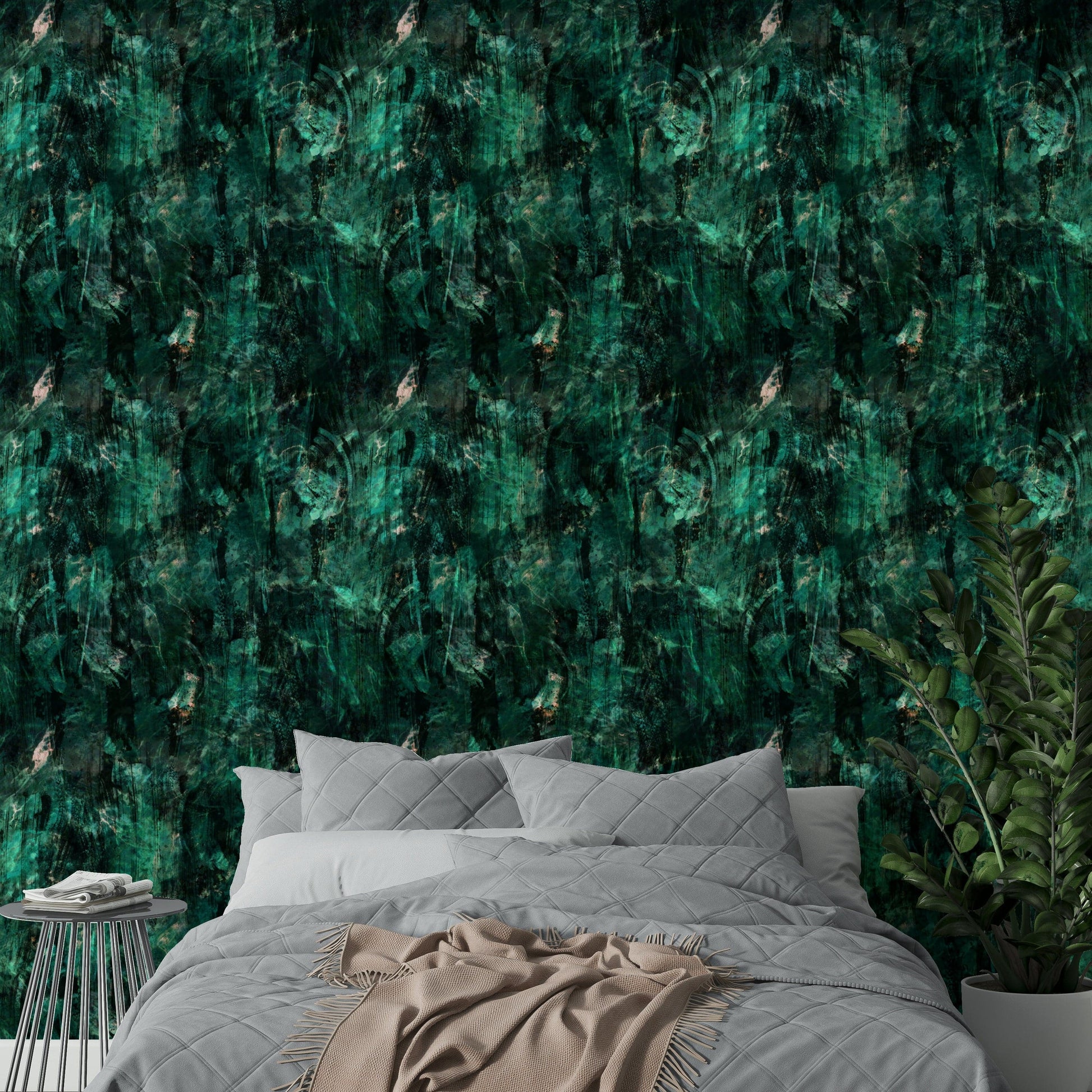 Emerald vibrant wallpaper for walls

