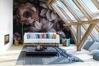 The colors are soft blush and peach tones.

