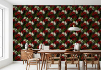 Lycoris Radiata Midnight Romantic spiderlily pattern Wallpaper⁠