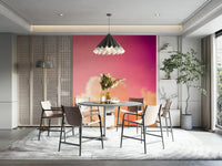 A tranquil white cloud wall mural for your decor.

