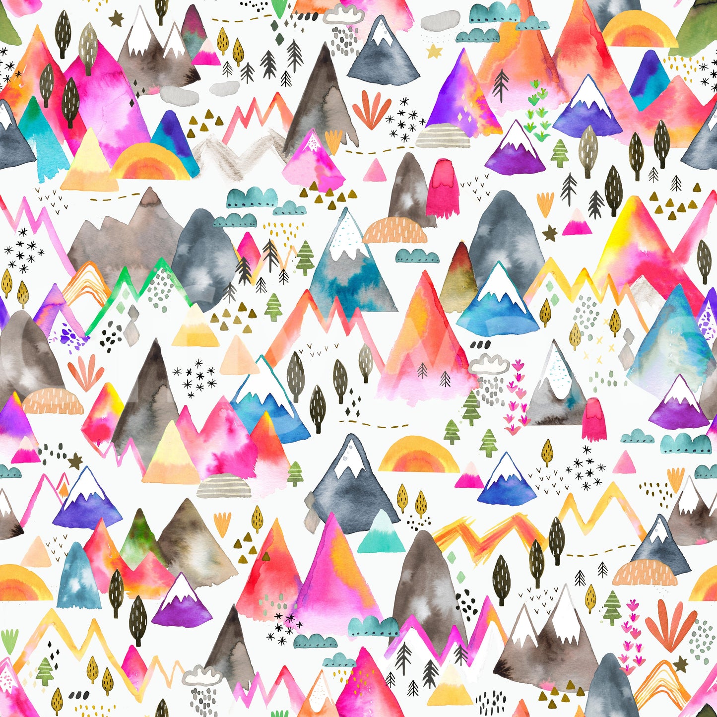 Kids Mountains Magical Nature Wallpaper⁠