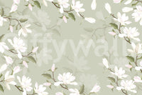 The style is a soft-focus illustration or a painterly design.

