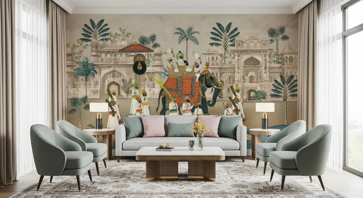 Maharaja's Elephant Parade Wall Mural