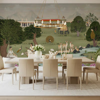 Heritage inspired Majestic India Nature's Melody Wall Mural design.