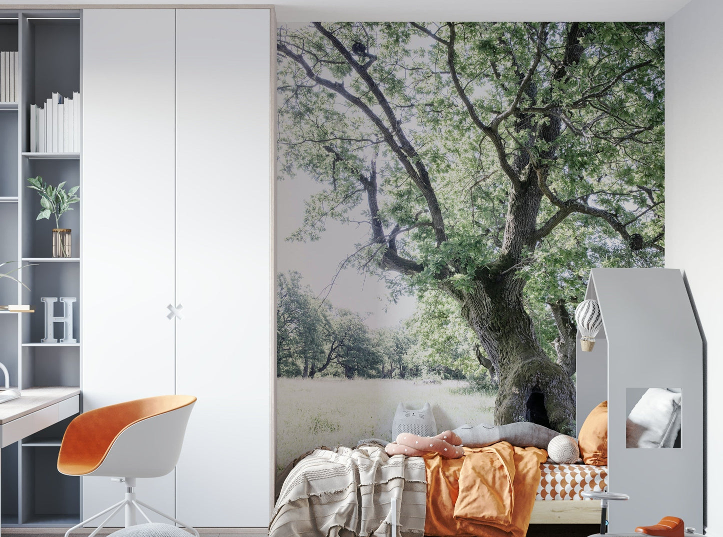 Peaceful tree scene wallpaper
