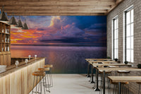 Colorful horizon sunset wallpaper for homes