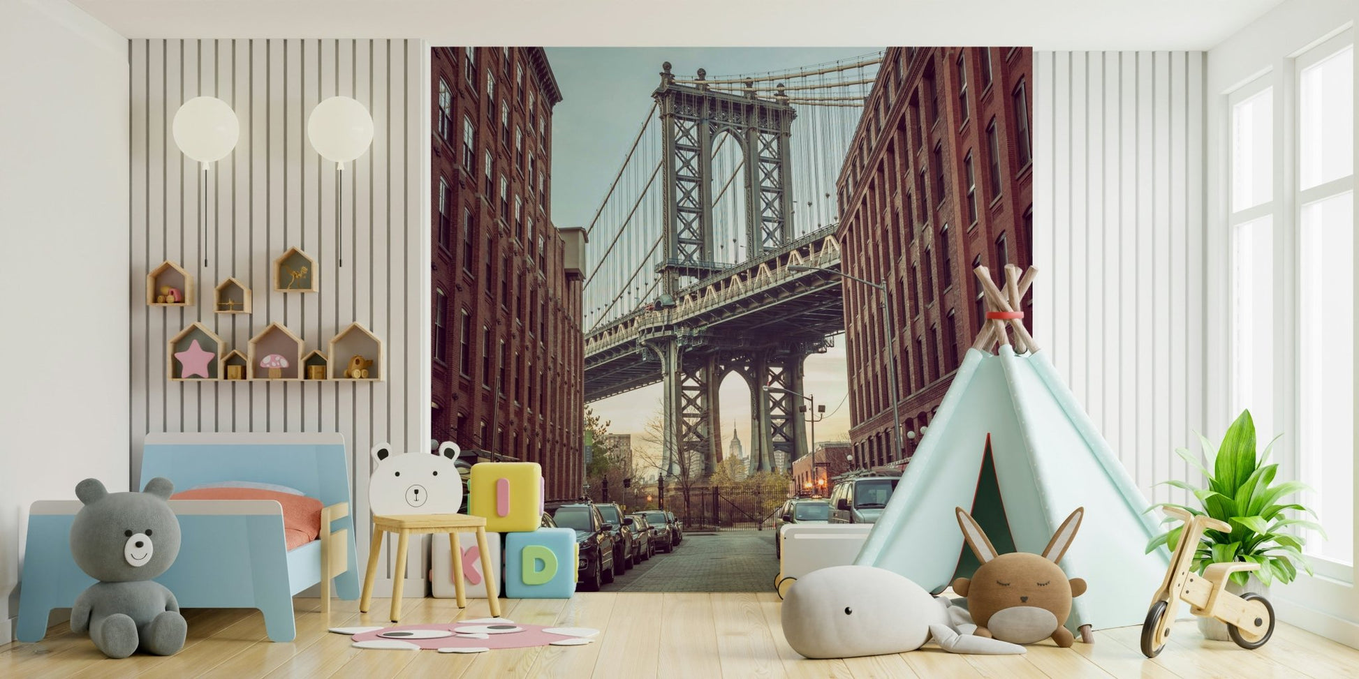 Ideal for a living room, office, or loft space.

