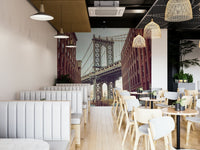 Parked cars lining the street.

