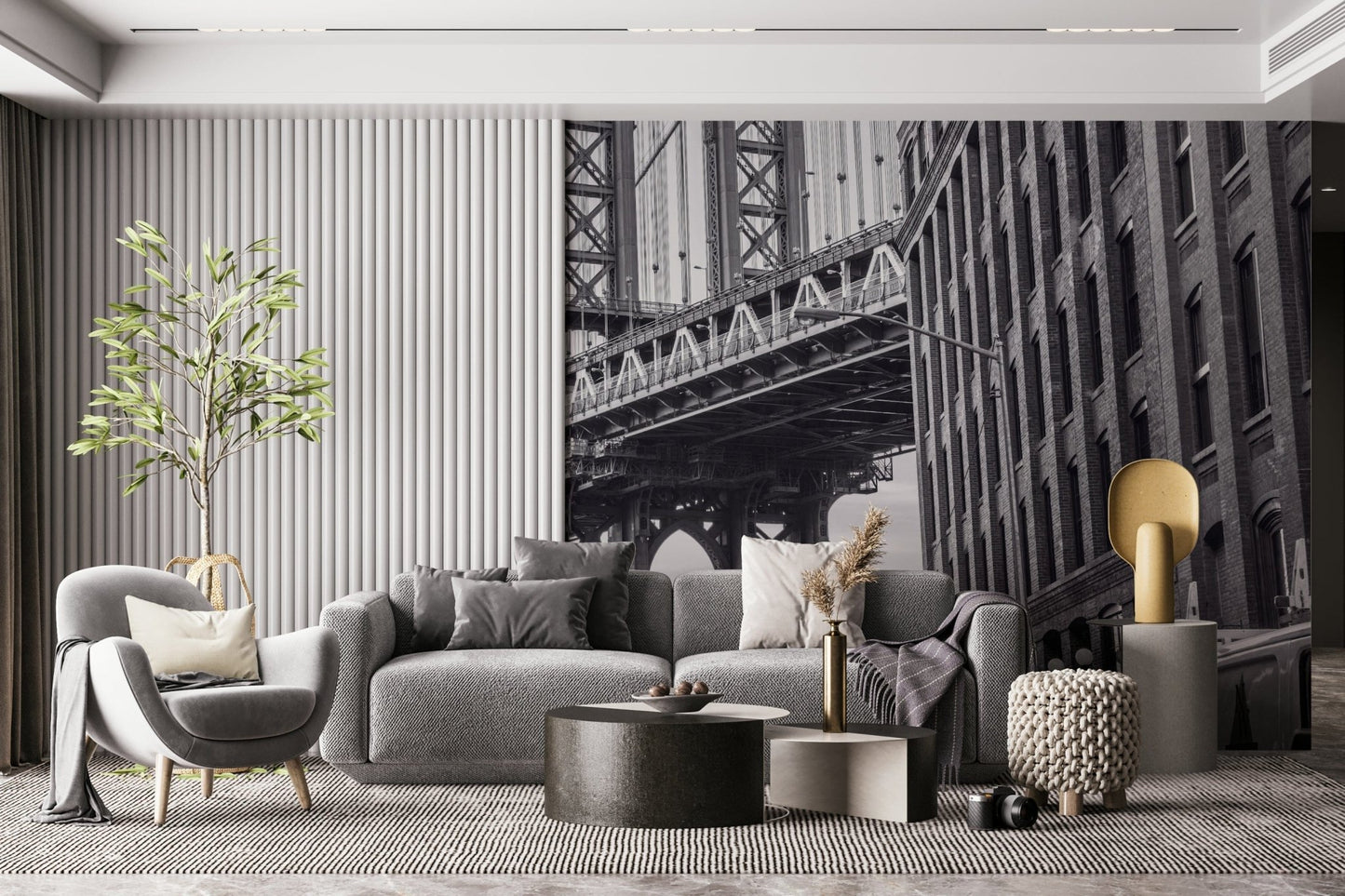 Manhattan Bridge from the Dumbo Wall Mural