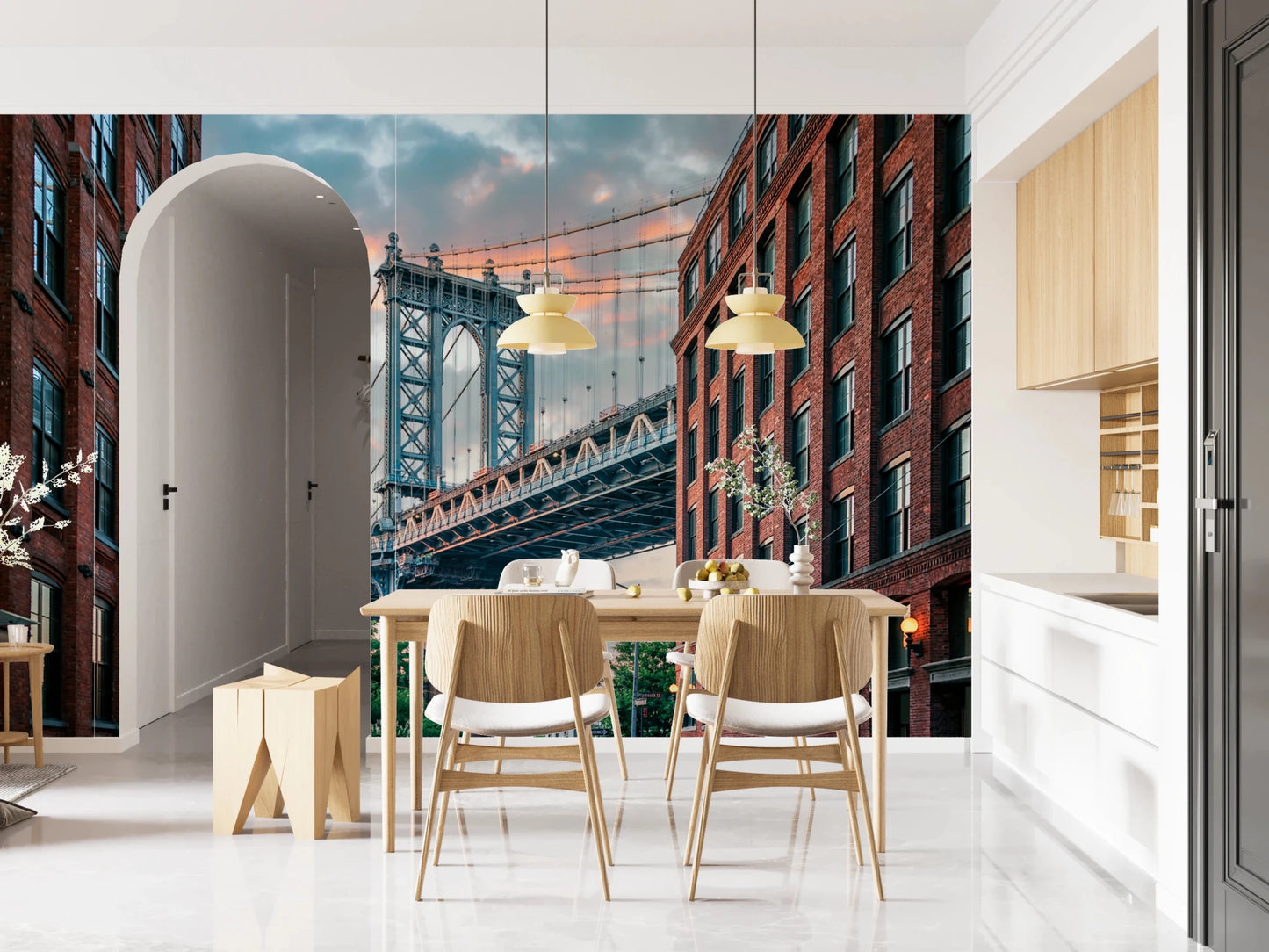 Manhattan Bridge Vista Wall Mural