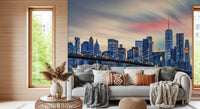 Manhattan City Lights Wall Mural
