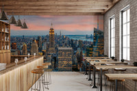 Manhattan Dawn Wall Mural