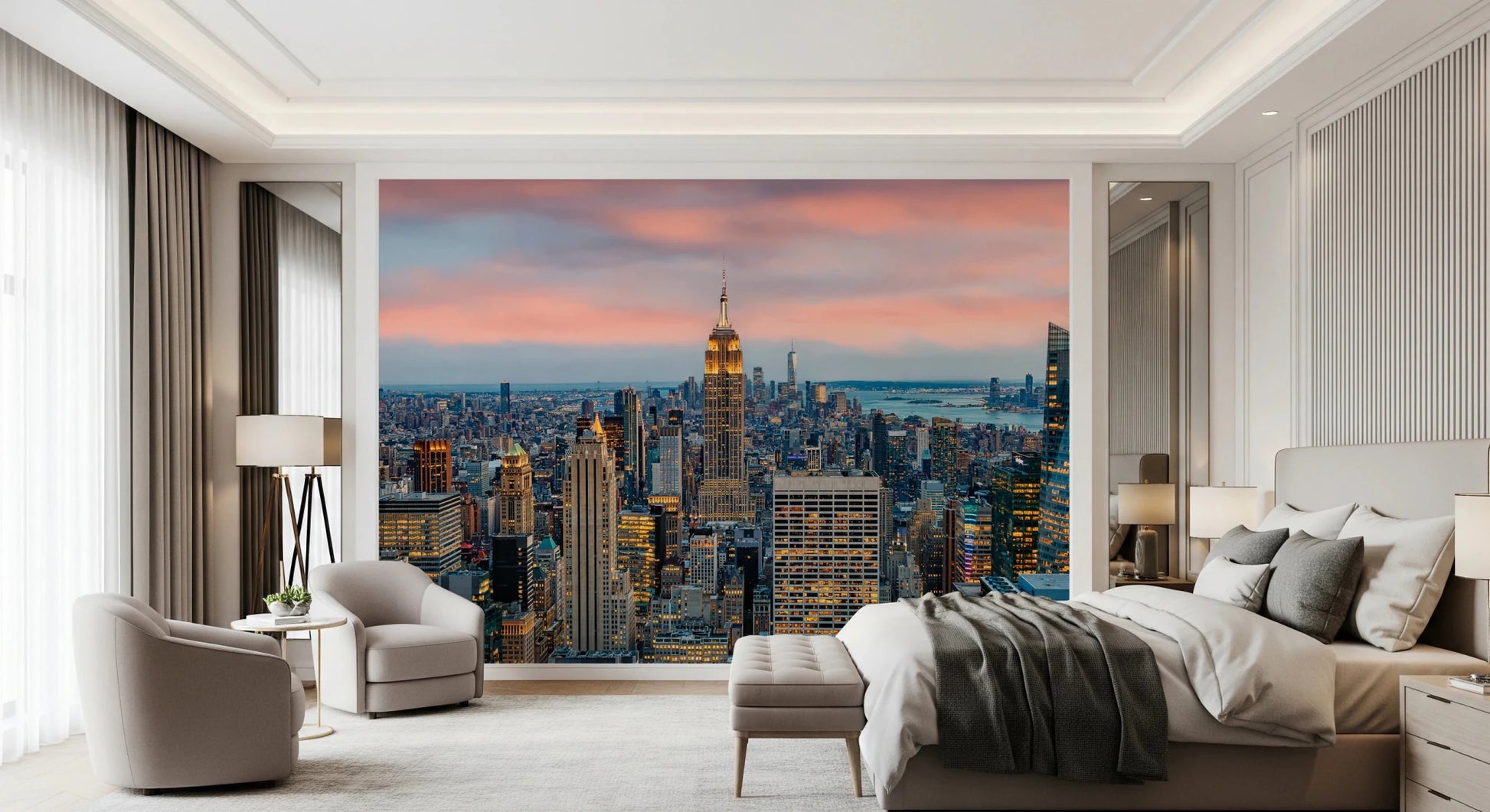 Manhattan Dawn Wall Mural