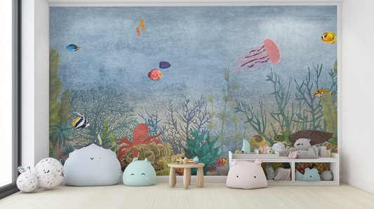 Marine Life Underwater Wallpaper Wandbild