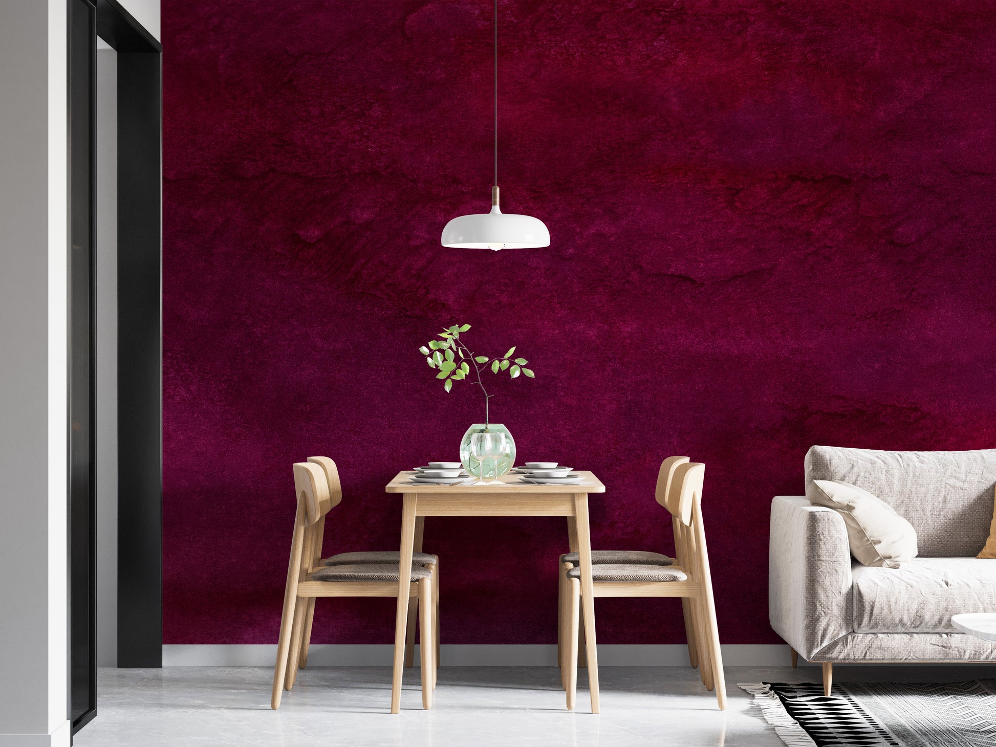 Maroon Watercolor Wallpaper Murals - Giffywalls