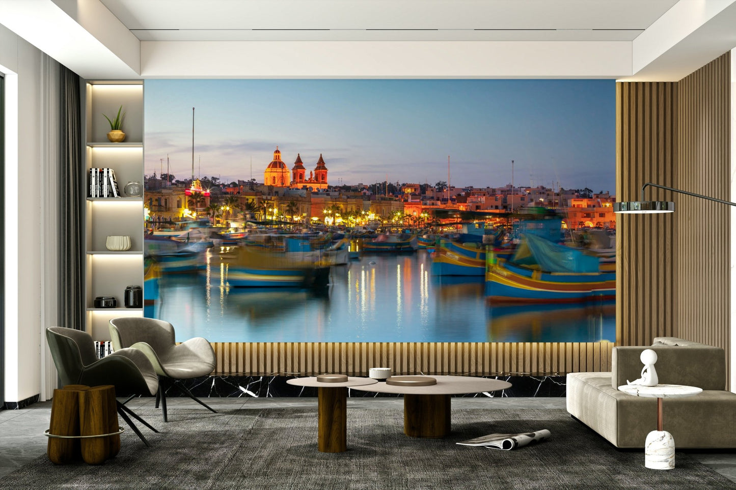 The mood is peaceful and charming.

