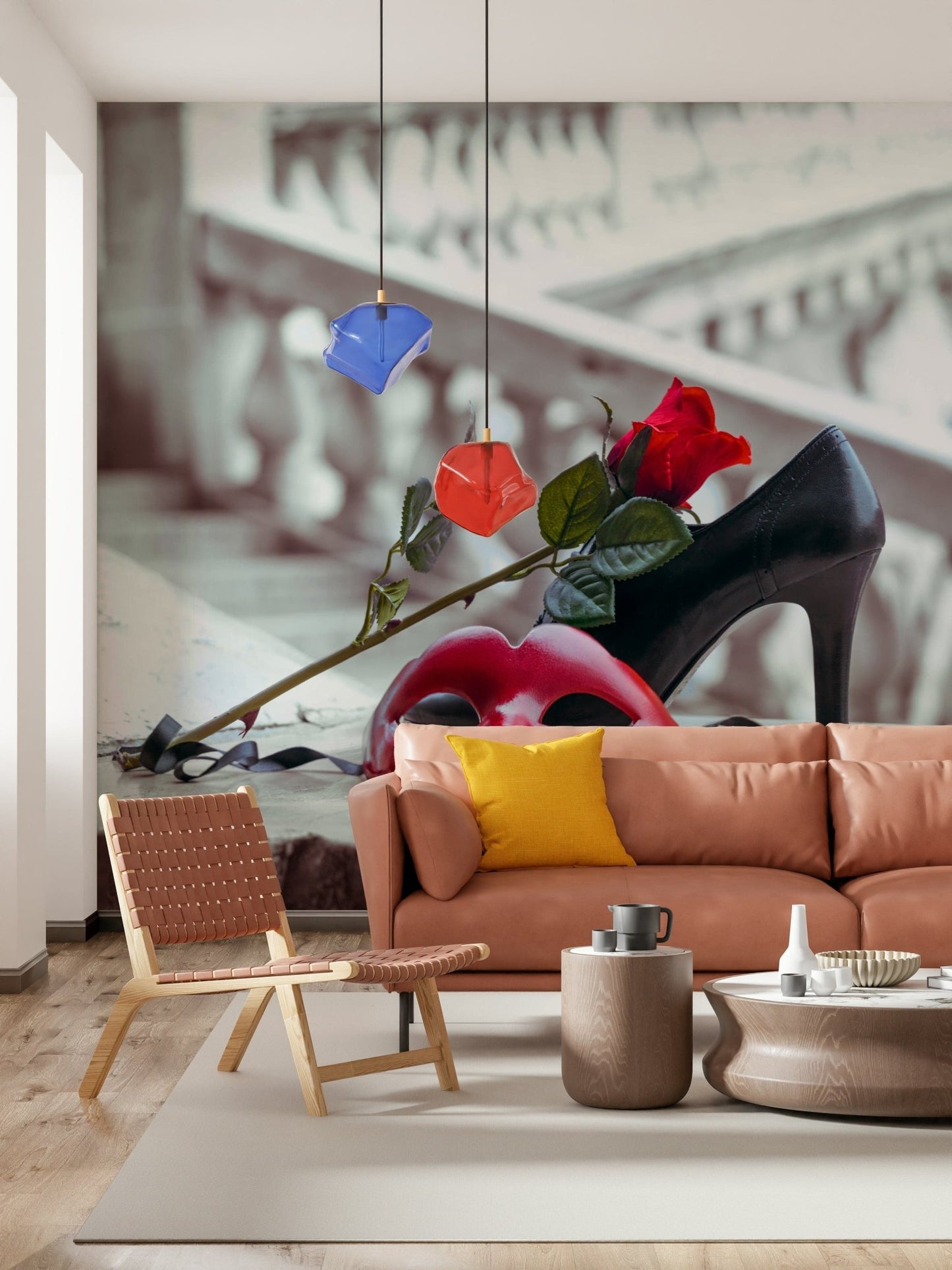 Masquerade Romance Wall Mural