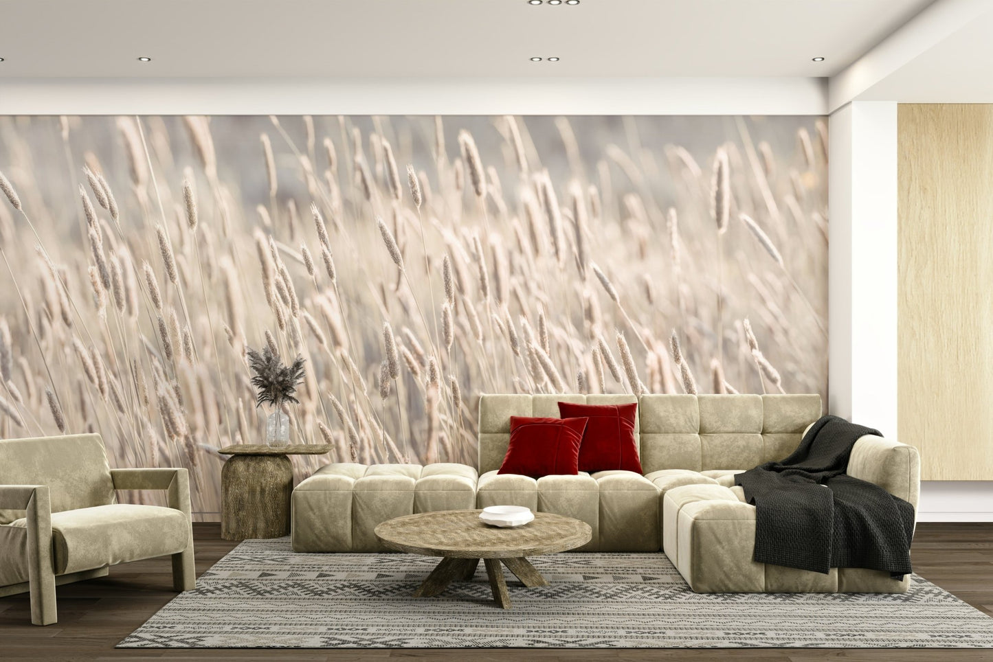 Calming meadow wall mural

