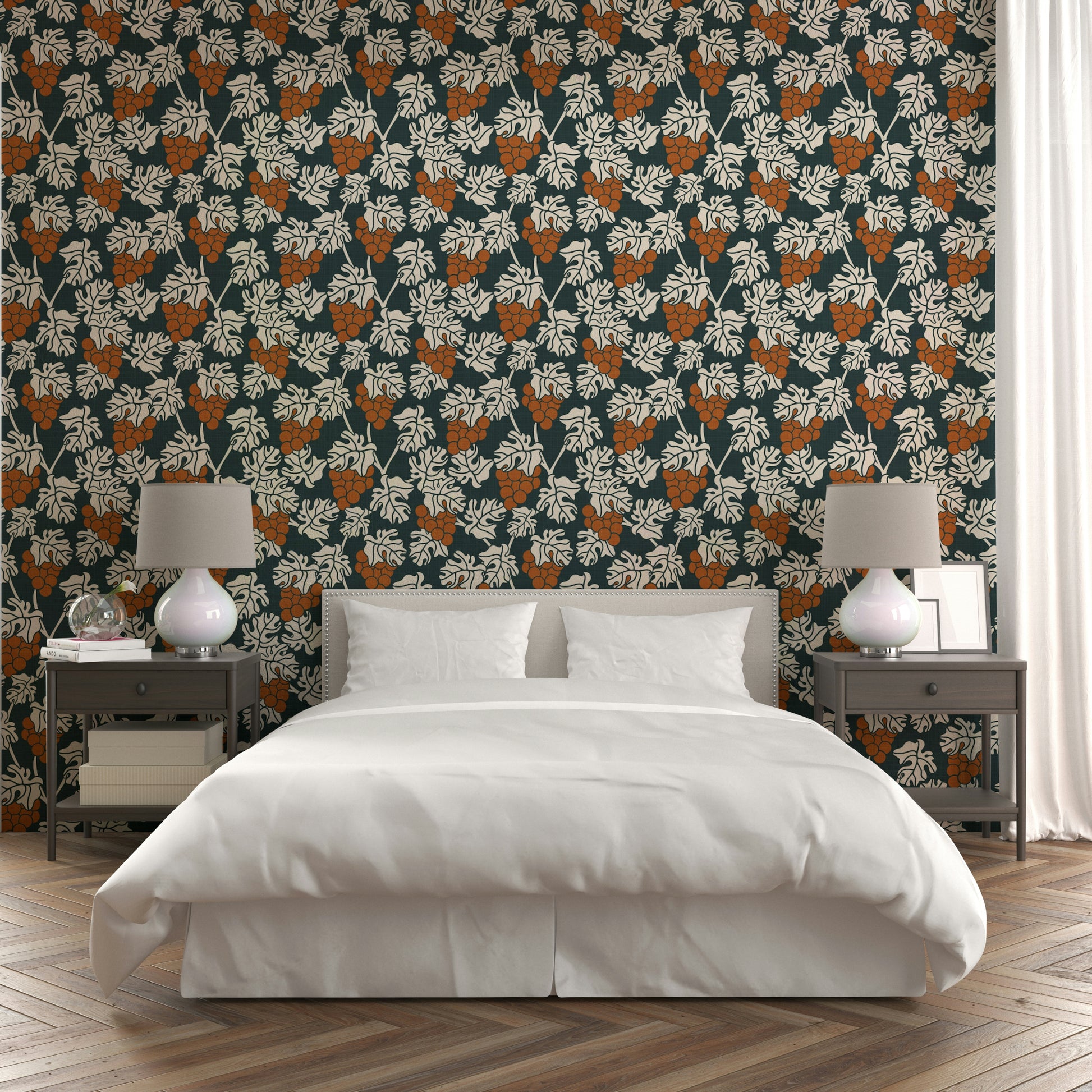 Mediterranean Vineyard wallpaper for rustic, stylish spaces.

