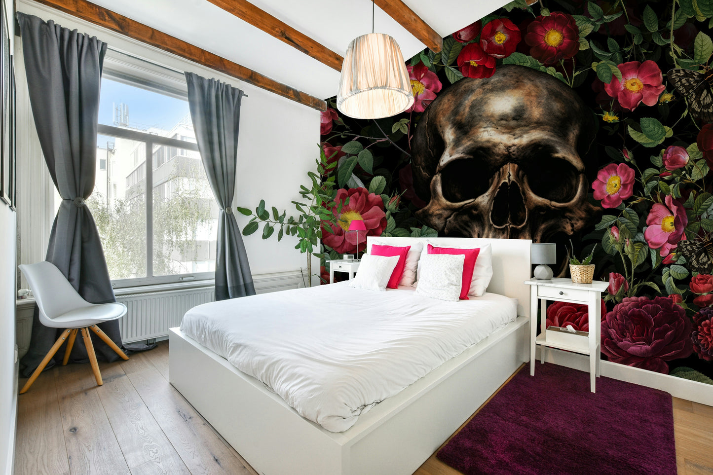 Memento Mori inspired wallpaper design

