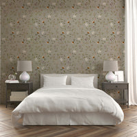 Romantic wallpaper with softly falling petals

