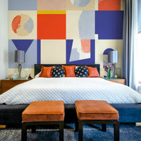 Contemporary art wall mural

