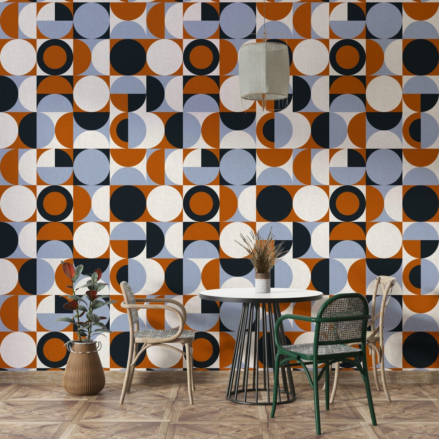 Modern decor with expressive Mescolanza wall covering

