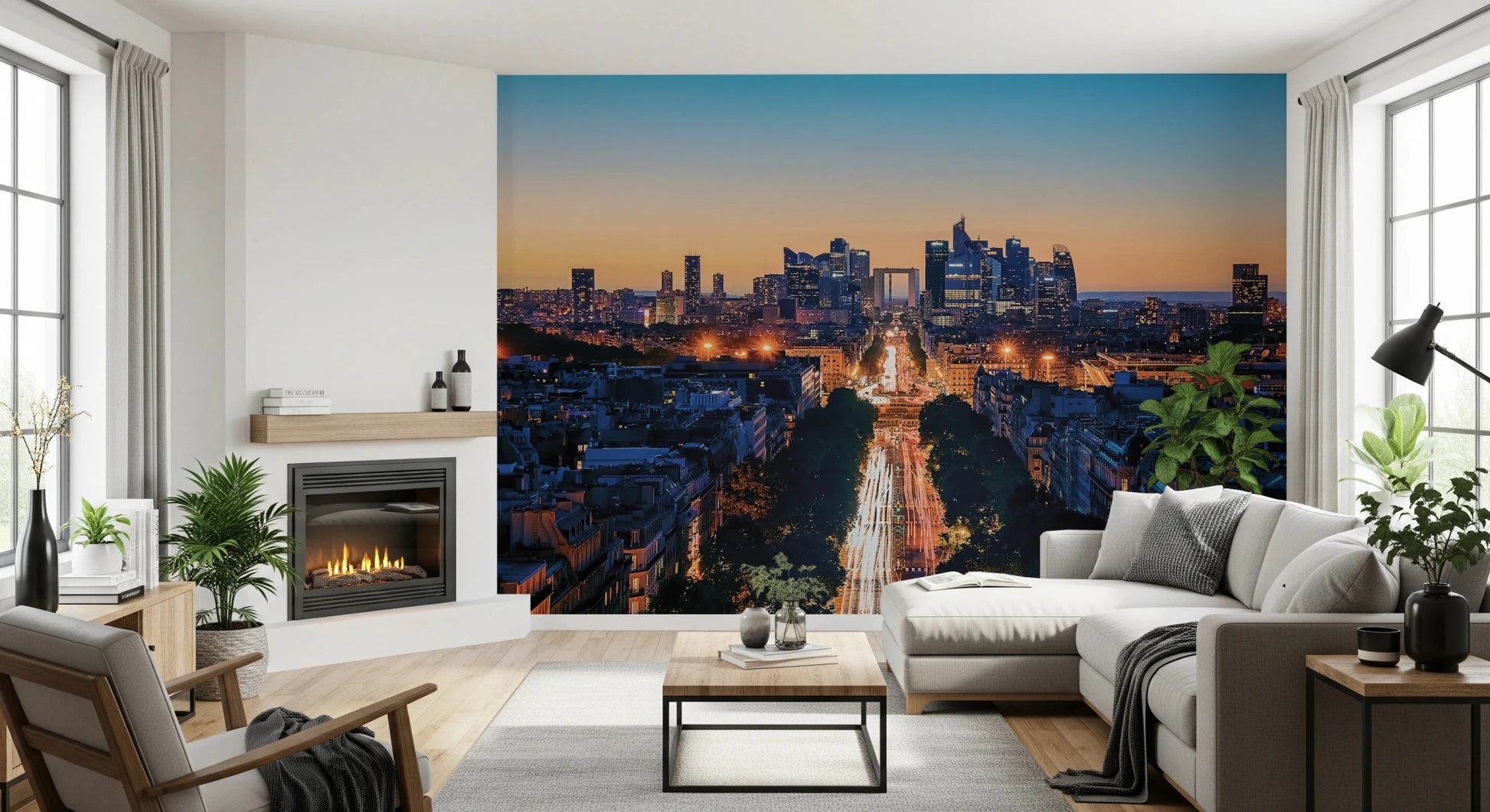 Metropolis Dusk Wall Mural