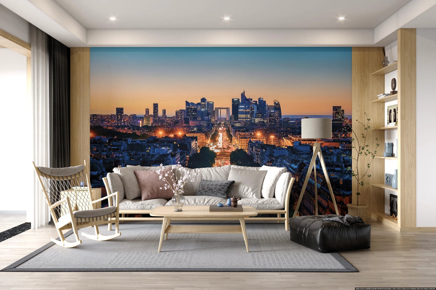 Metropolis Dusk Wall Mural