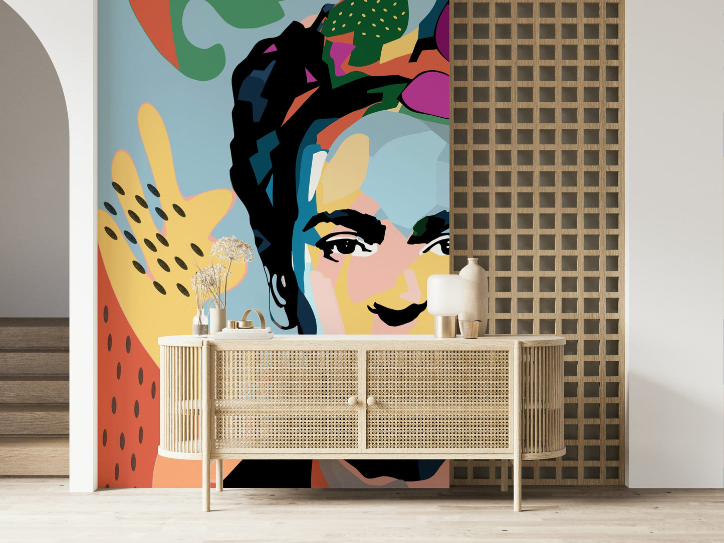 Murale con icona messicana