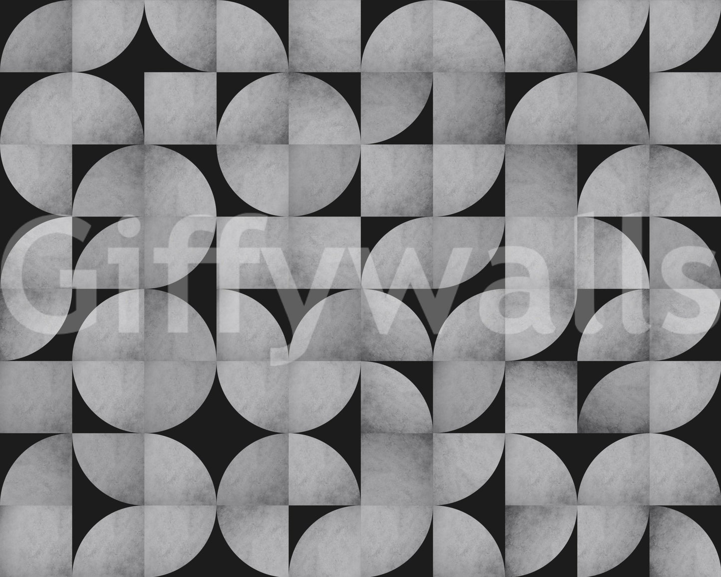 Concrete mosaic mural with mid-century style for stylish rooms

