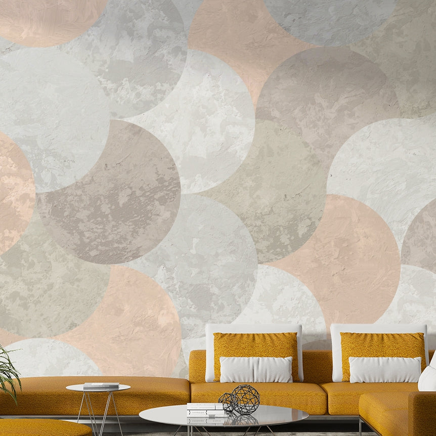 Graphic retro wall mural


