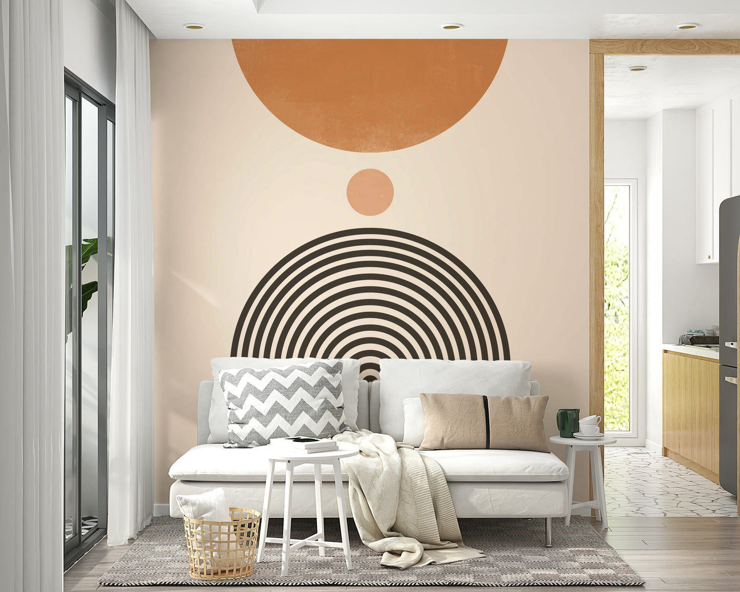 Vintage modern arch wallpaper for stylish walls

