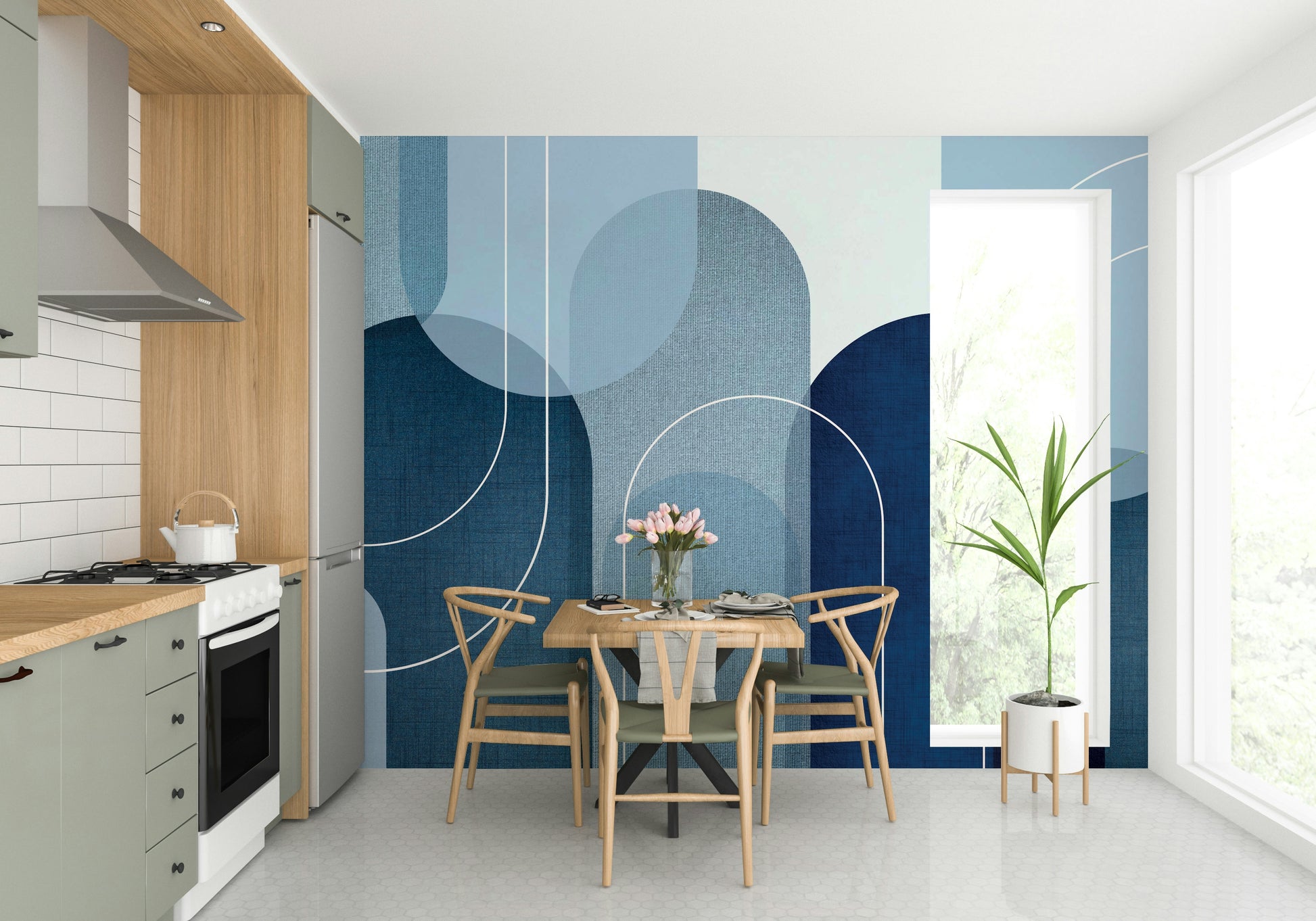 Calming blue tones for walls

