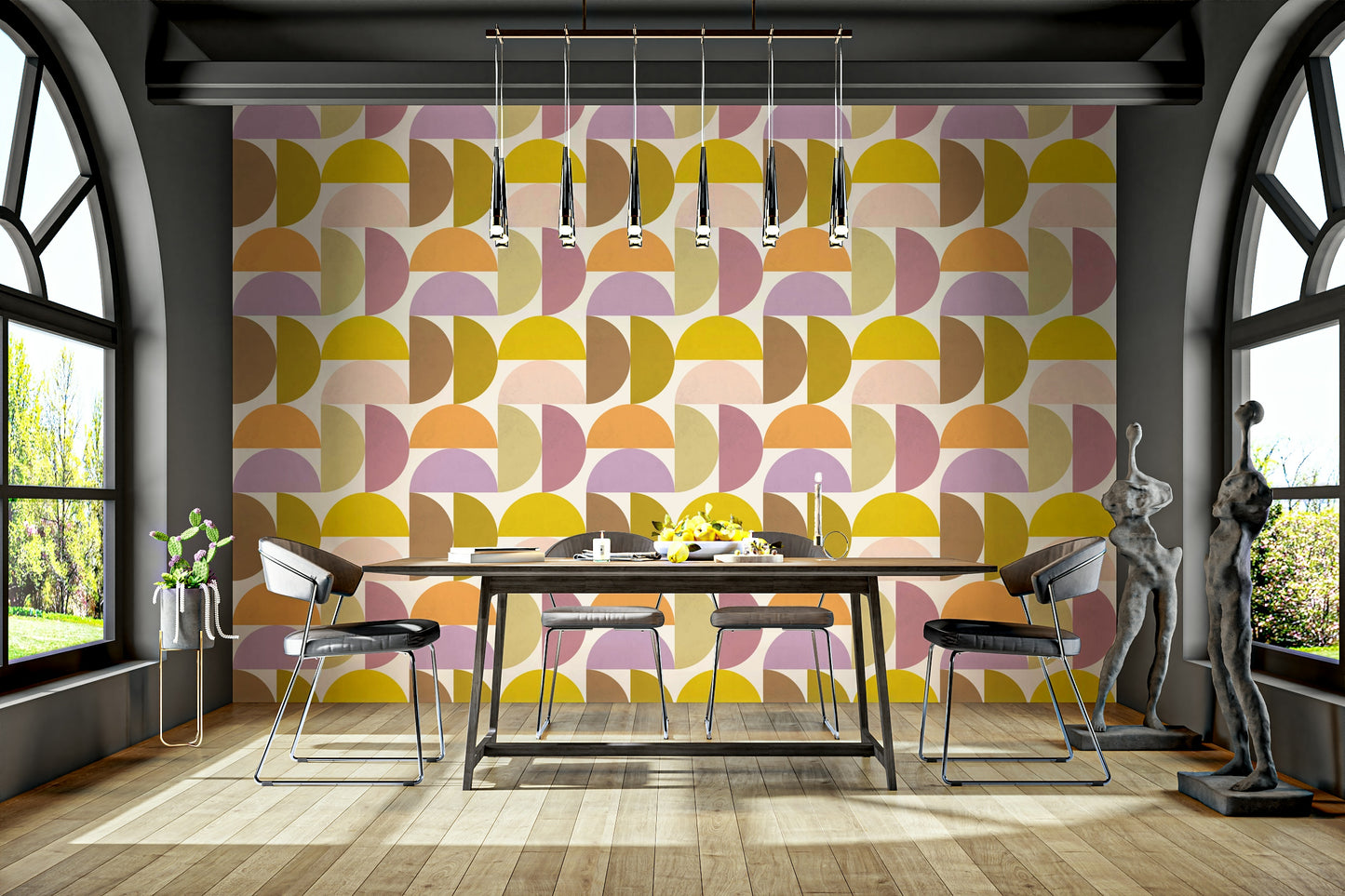 Fond d'écran des teintes modernes du milieu du siècle⁠