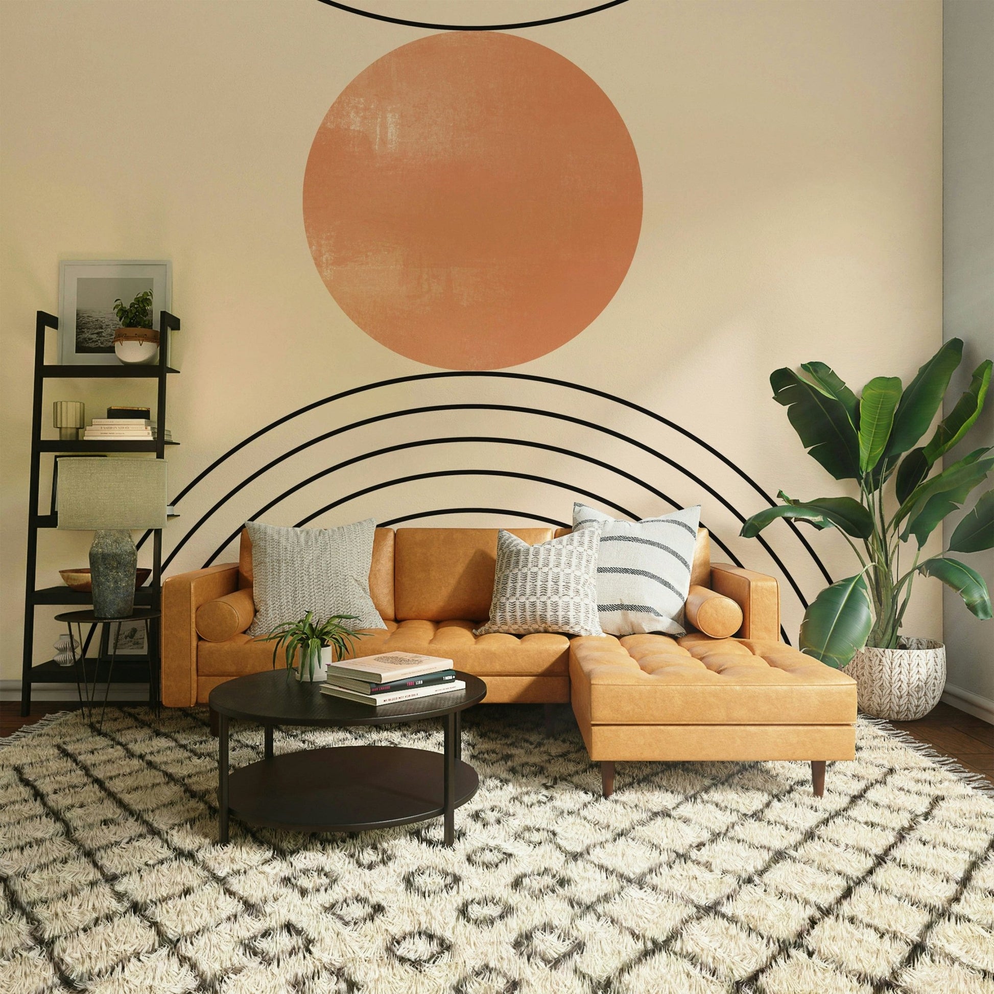 Mid - Century Modern Minimalism Wall Mural