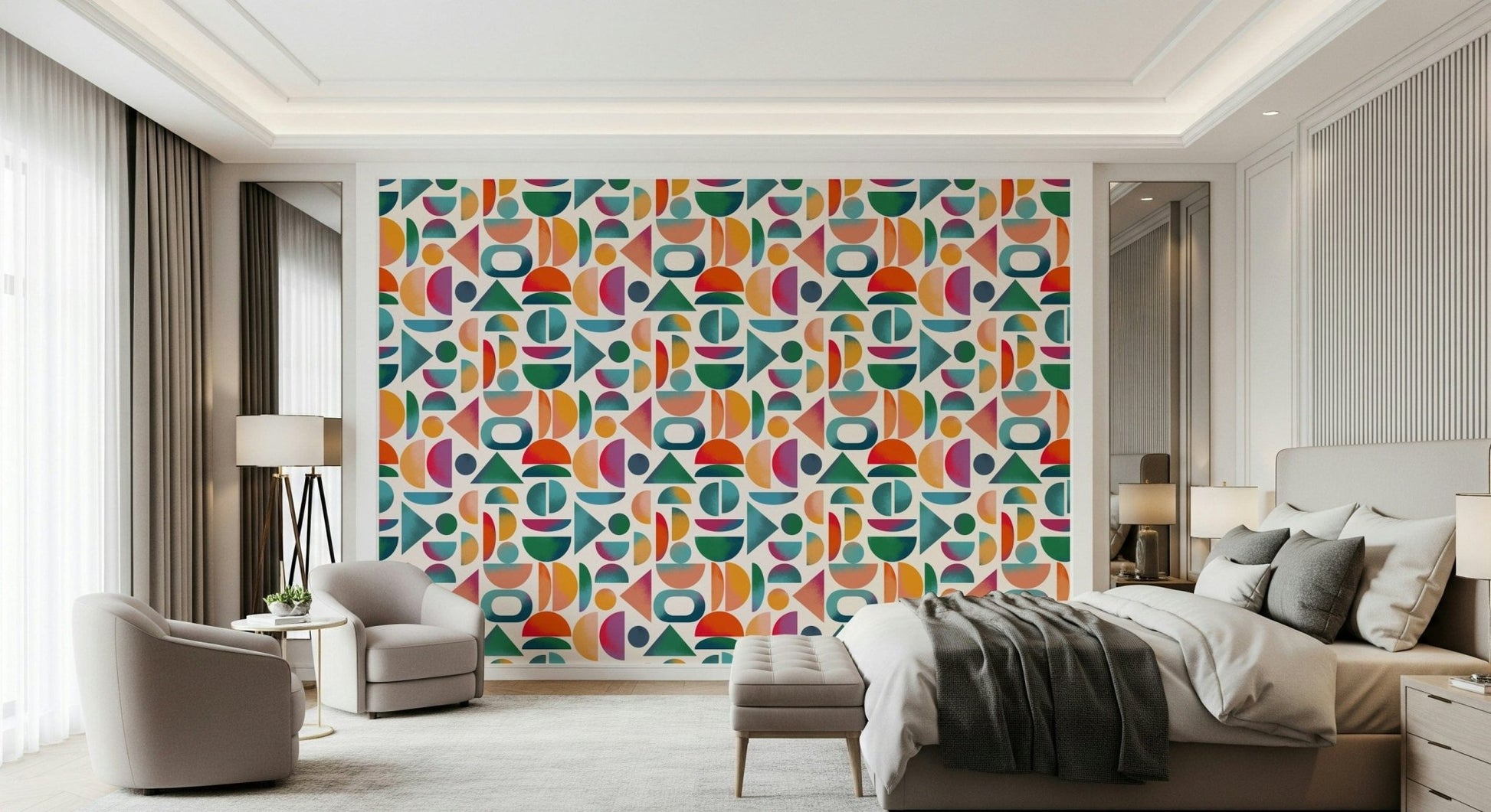 Mid - Century Pop Wallpaper⁠