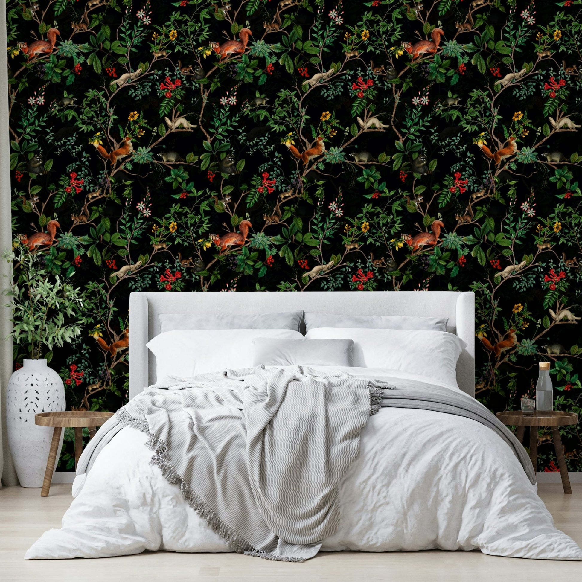 dark and moody wallcovering

