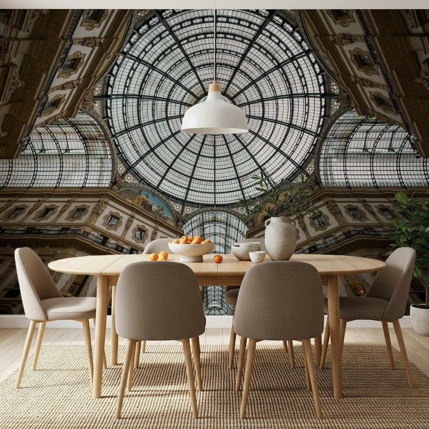 Milan Skyline Wall Mural – Stunning depiction of the Duomo within Milan’s cityscape for sophisticated interiors.