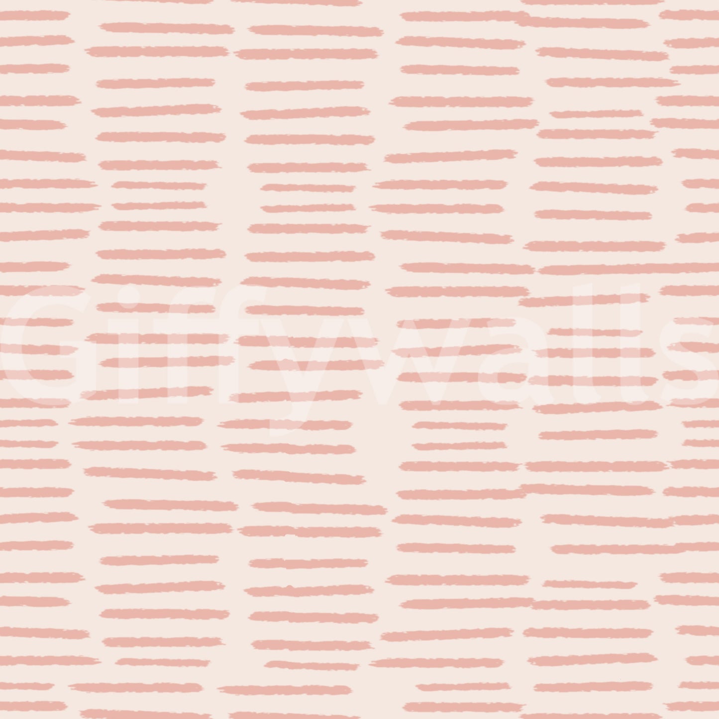 Bio -Pinselstrichmuster - minimalistische Boho -Streifen Pink Wallpaper⁠