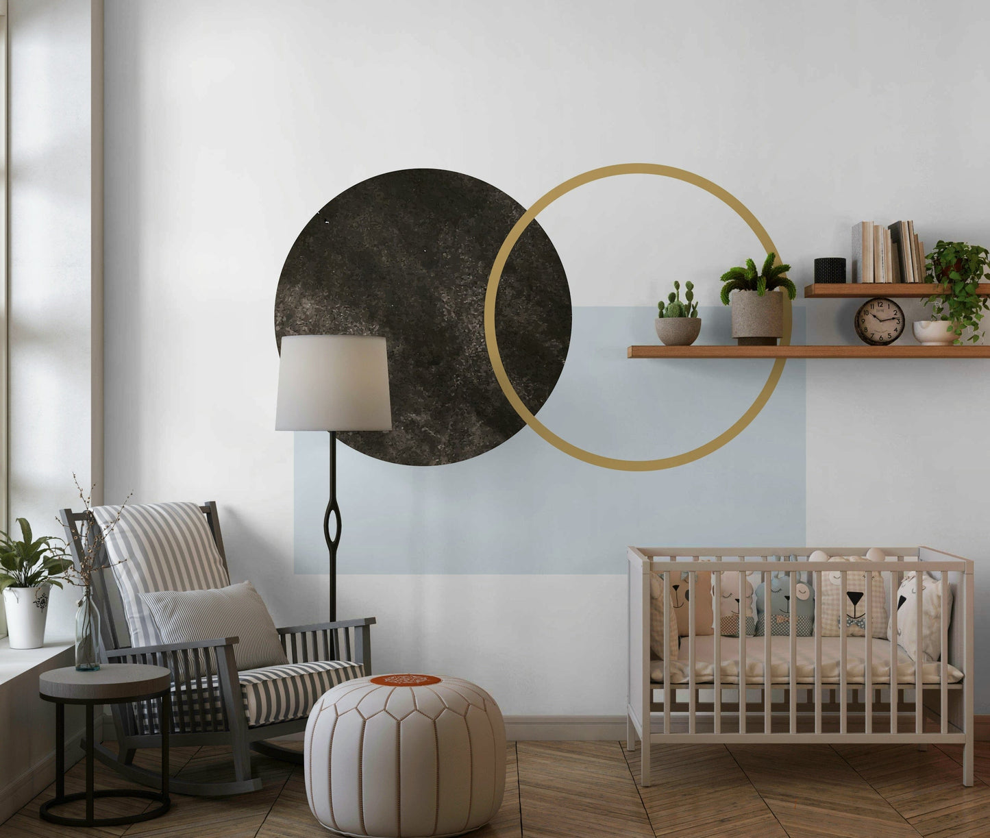 Modern wallpaper for walls featuring Minimal Abstract Composition design.